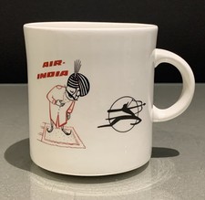 Rare Vintage 1960s Air India Maharaja Mascot Cup Mug SKYMUG 1960’s Airline MCM  
