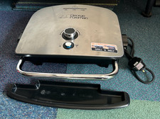 George Foreman 22160 Fat Reducing Stainless Steel Grill 5 Portion With Drip Tray