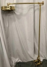 VINTAGE BARE BRASS HORSESHOE SHOWER, LARGE SHOWER HEAD, RECLAIMED & REFURBISHED 