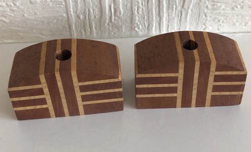 Wooden candlesticks - wooden,