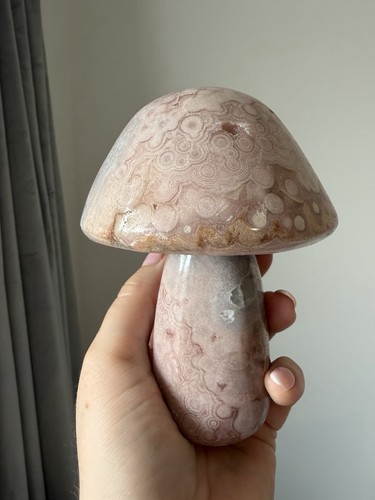 Pink amethyst crystal - amethyst, mushroom