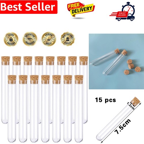 15pcs tubes clear plastic - tubes,clear,