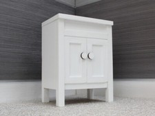 Dollhouse Bathroom Cabinet – Doll House Furniture – Scale 1:6 White