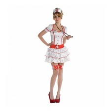 Nurse Costume Nurses Outfit Naughty Sexy Fancy Dress Uniform Halloween Size 8-12