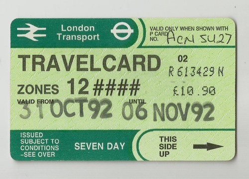 London transport travelcard - london,