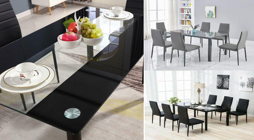 Dining table and black grey - 6,