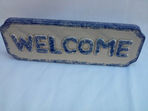 Ceramic welcome sign homco - ceramic,