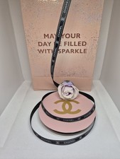 1m Black White ribbon Chanel
