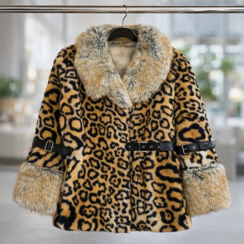 Leopard print faux fur - faux,
