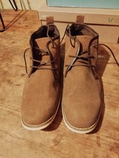 Mens Lace-Up Shoes UK Size 11 Brown Cedar Wood State Smart Casual New