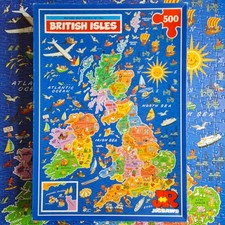 Puzzles british isles map - puzzles,