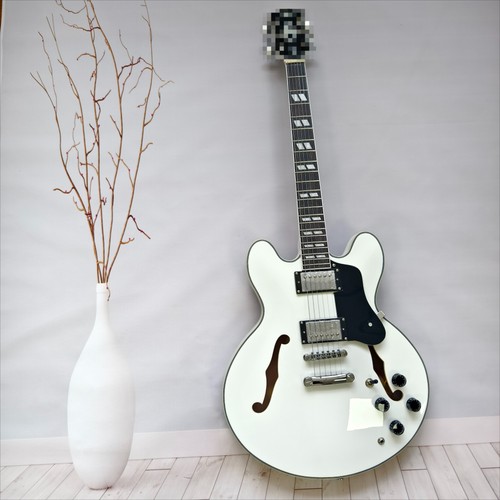 335 white semi hollow - white, semi-hollow