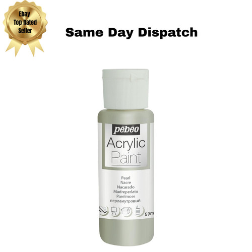 59ml pearl white acrylic paint - white,