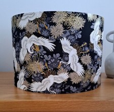 Oriental Japanese Cranes Grey