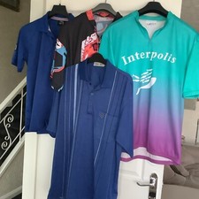 4 Men’s Tops 2 Cycling Tops 2 Golf Tops Very Good Condition 2XXL 2 Large