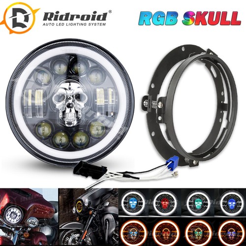 Inch rgb skull led - 7",