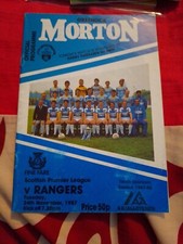 24/11/1987 Greenock Morton v Rangers  