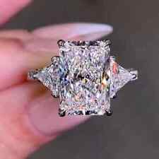 Radiant Cut Moissanite Three