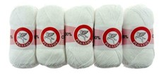 Pegasus Dishcloth Craft Cotton 500g - 5 x 100g Balls In White