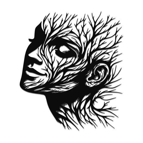 Face trees decal sticker for - face,