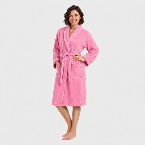 Luxury bubble gum pink terry - luxury,