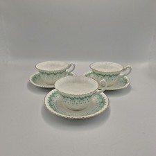 Antique Victorian Samuel Radford Elegant Cups And Saucers X 3 Circa 1880 RAD943