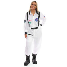 LADIES ASTRONAUT COSTUME US SPACE SUIT SPACEMAN FANCY DRESS JUMPSUIT UNISEX