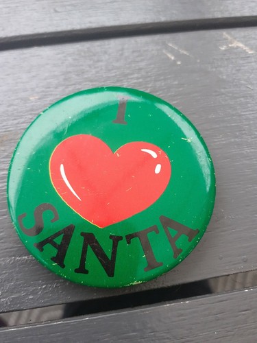 Santa vintage badge - ,
