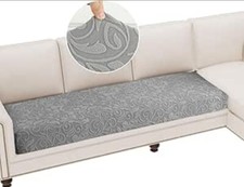 Jacquard Couch Cushion Covers,Stretch Sofa Covers for 3 Cushion Couch Fitted She