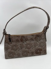 Brown Patent Leather Handbag Vintage Retro  Vendula London Top Handle Vgc