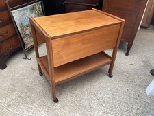 Drop Leaf Drinks Trolley Brown
