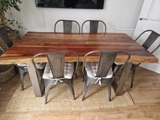 Oak Dining Table with 6 Chairs
