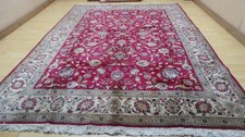 Large Persain Design Carpet Rug Hand Made Wool Vintage Living Room 11ft 7" x 8ft