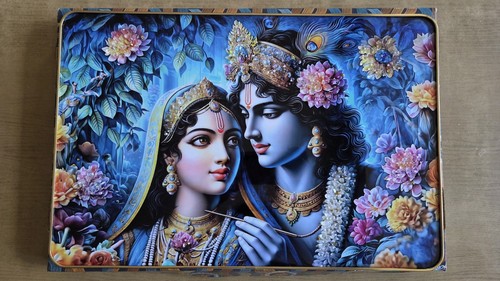 Radha krishna wall painting - krishna,