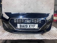 HYUNDAI i30 2019 MK3 COMPLETE FRONT BUMPER ASSEMBLY PHANTOM BLACK METALLIC PAE