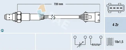 Lambda sensor heated 77280 - lambda,