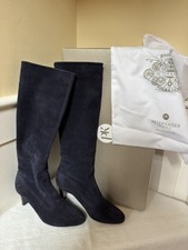 Women's Navy Suede Peter