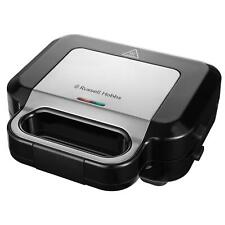 Russell Hobbs 3-in-1 Sandwich Toaster, Panini & Waffle Maker - Removable Plates