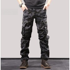UK Mens Cargo Trousers 100%