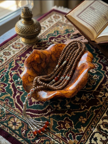 Vintage wooden tasbih - vintage,