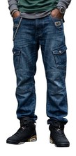 Peviani Men's Cargo Jeans