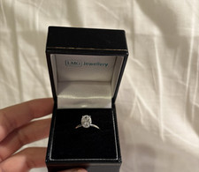 Oval 1.43carat engagement ring Size I