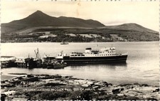 Steamer leaving brodick - steamer,