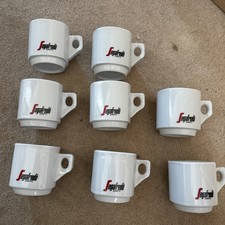Segafredo Coffee Mugs (set of 8) Genuine Segafredo (No Chips Or Scratches)