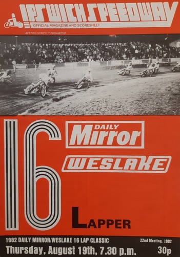 Ipswich speedway programme - ipswich,