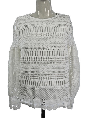 Victorian blouse white crochet - blouse,