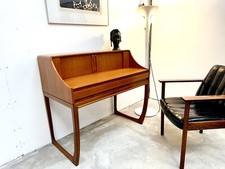 1960s Beithcraft Desk Mid Century Vintage Retro Tambour Drawers