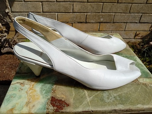 Vintage 1980 peep toe - vintage,