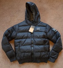 Mens Crosshatch Hooded Puffer
