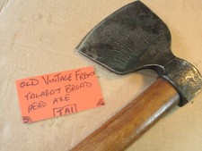 LOVELY VINTAGE FRENCH FORGED TALABOT BEARDED CARPENTER AXE VERY COLLECTABLE TOOL